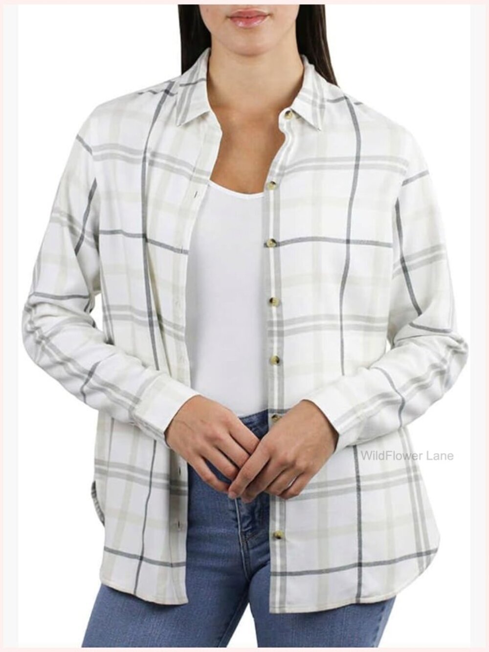 Super Soft Flannel Button Down Shirt with Pockets